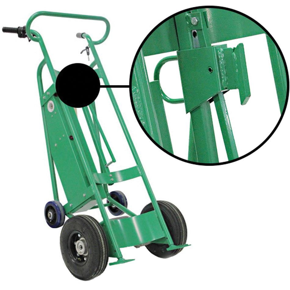 Powered Drum Hand Truck with Pneumatic Wheels - MQ138