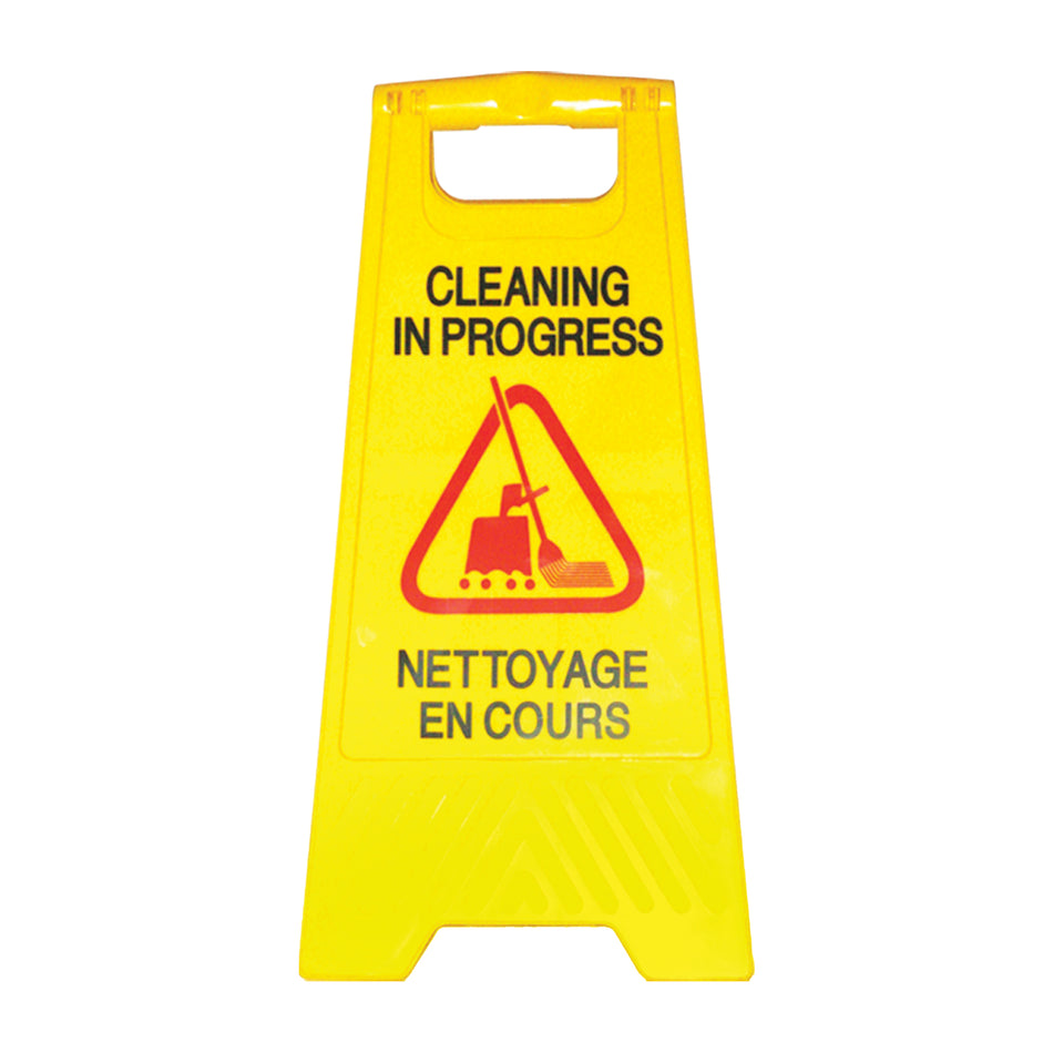 ""Cleaning in Progress/Nettoyage en Cours"" Safety Sign - NC546