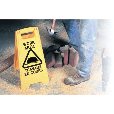 ""Work Area/Travaux en Cours"" Safety Sign - NC549