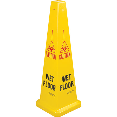 ""Wet Floor"" Lamba Traffic Cones - NC680