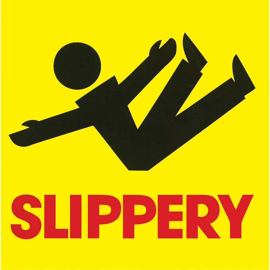 ""Slippery"" Traffic Cone Message Label - NC694