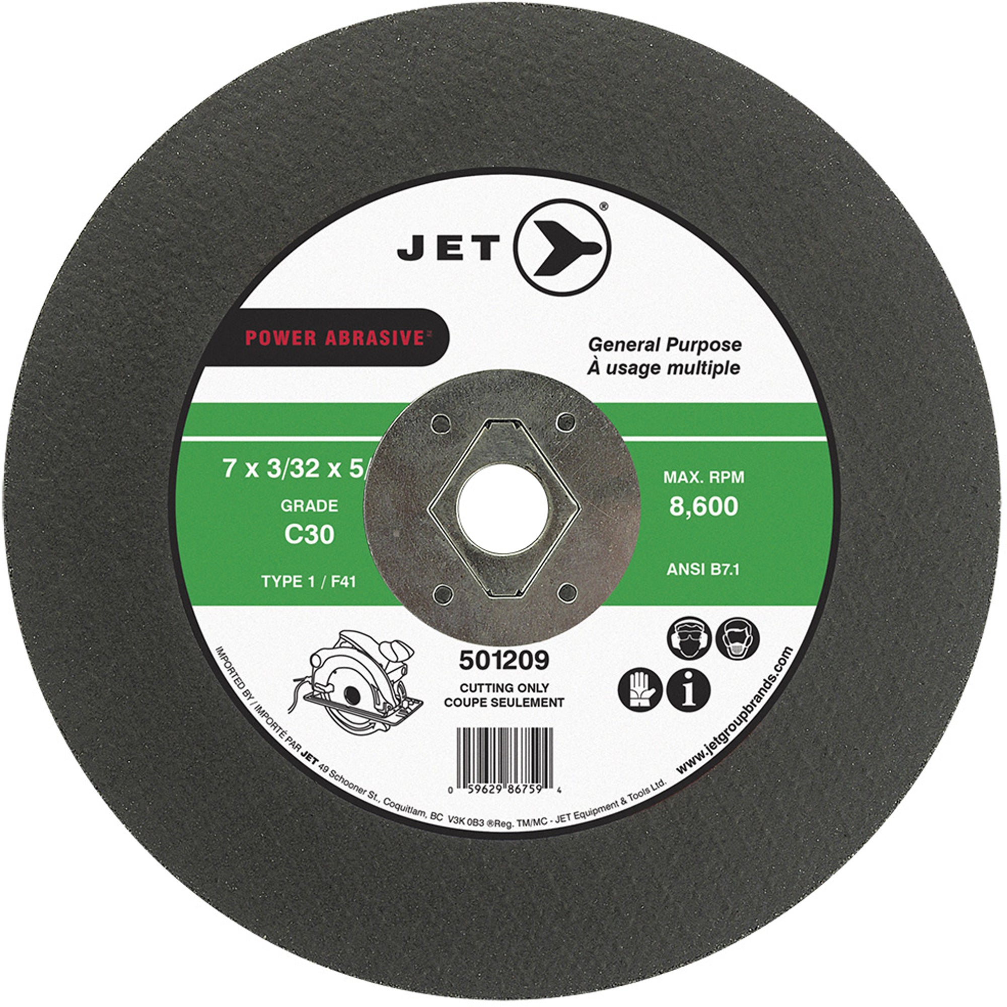 C30 Power Abrasive Cut-Off Wheel - NIS729