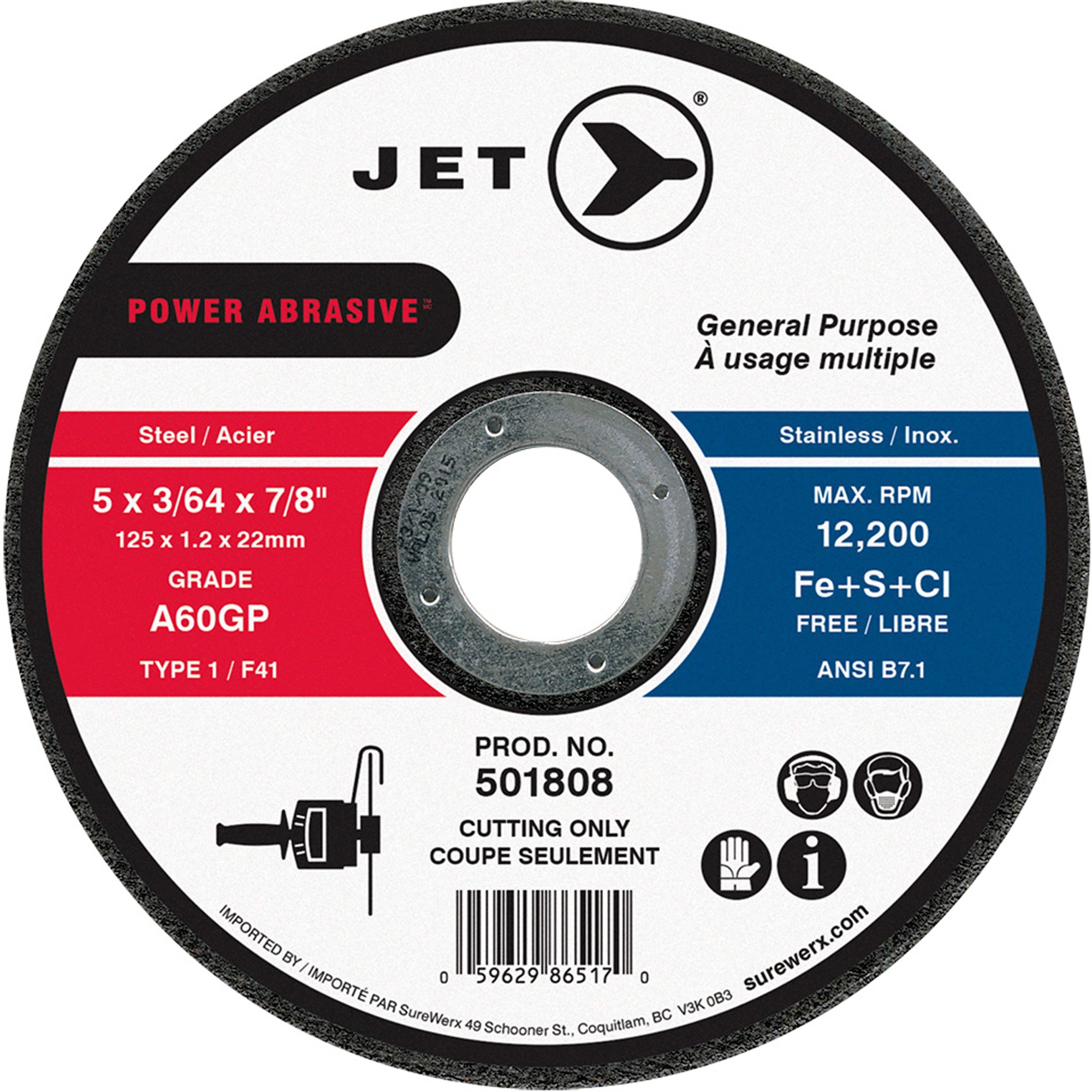 A60GP Power Abrasive Cut Off Wheel - NIS754