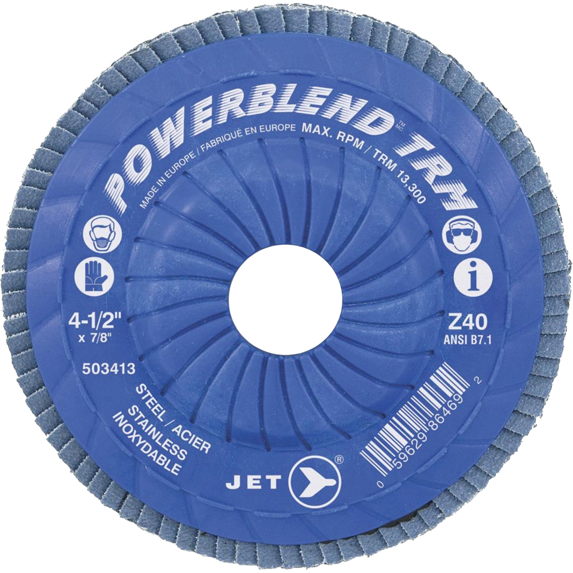 POWERBLEND TRM Trimmable Flap Disc - NIS833