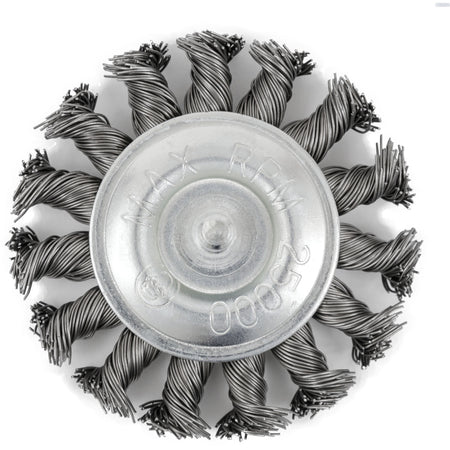 EKR275-20 Shaft-Mounted Knot Twisted Radial Brush - NIS906