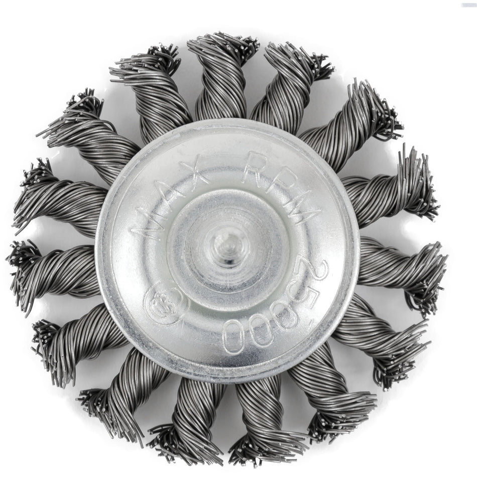 EKR275-20 Shaft-Mounted Knot Twisted Radial Brush - NIS906
