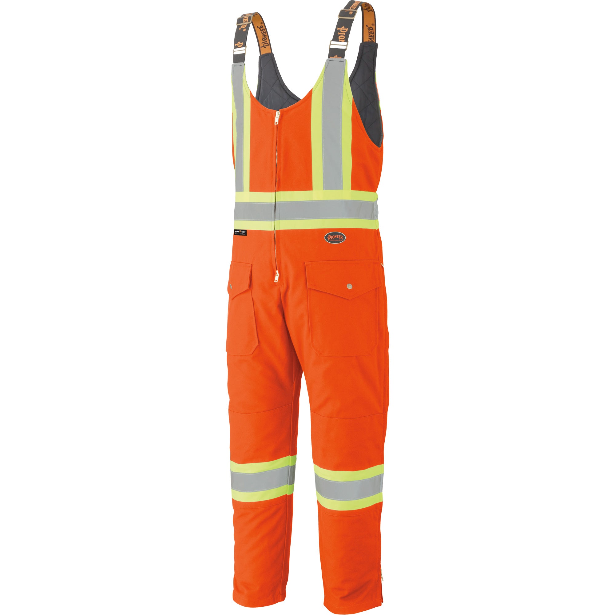 5538 High Visibility Quilted Duck Overalls - NIT406