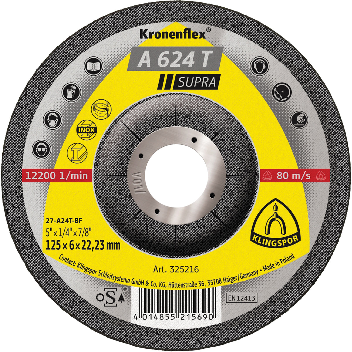 A 624 T Supra Kronenflex® Grinding Disc - NIU800