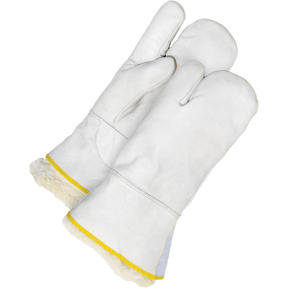 Classic Lined Grain Cowhide 1-Finger Mitt - NJC522