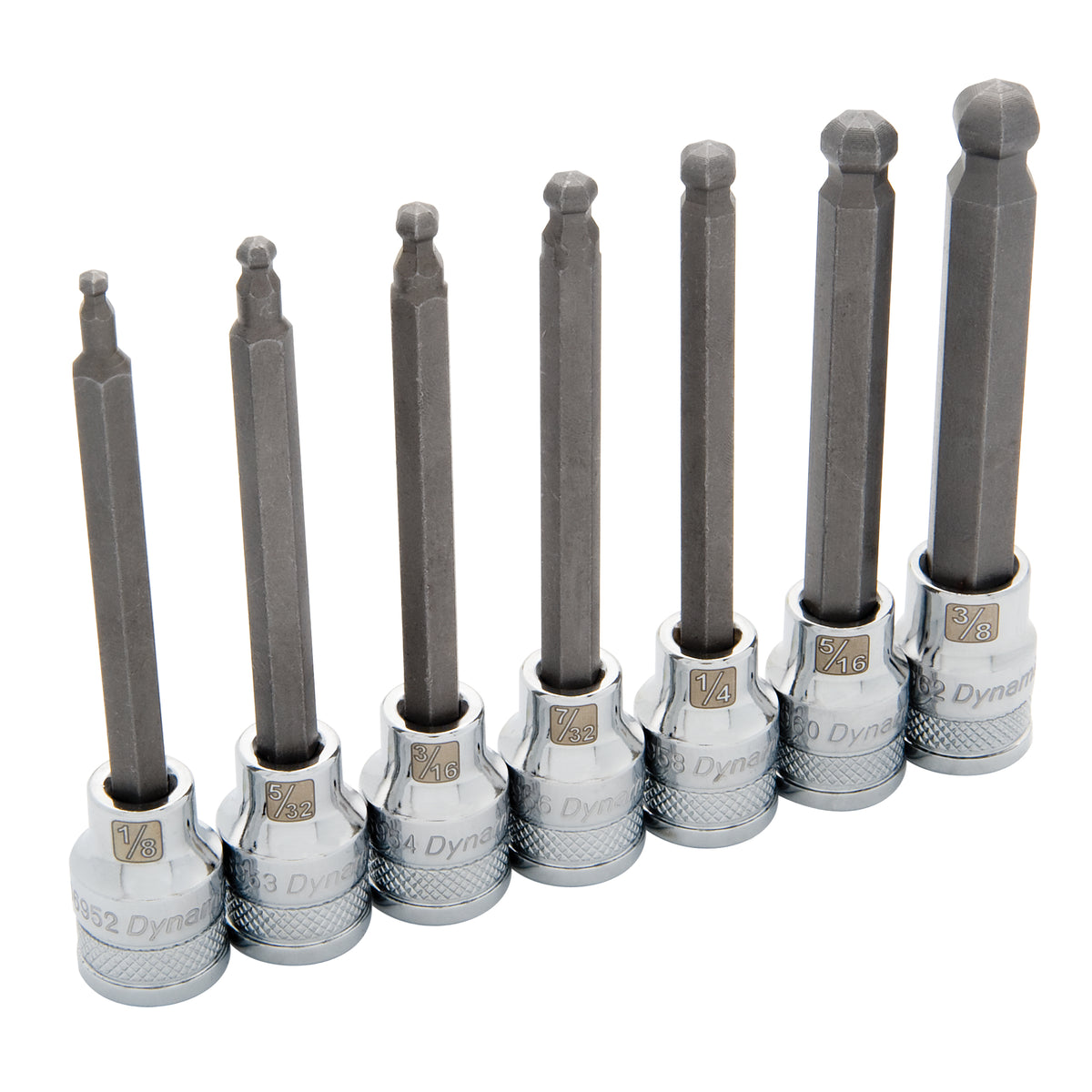 Long SAE Ball-Nose Socket Set - NJH442