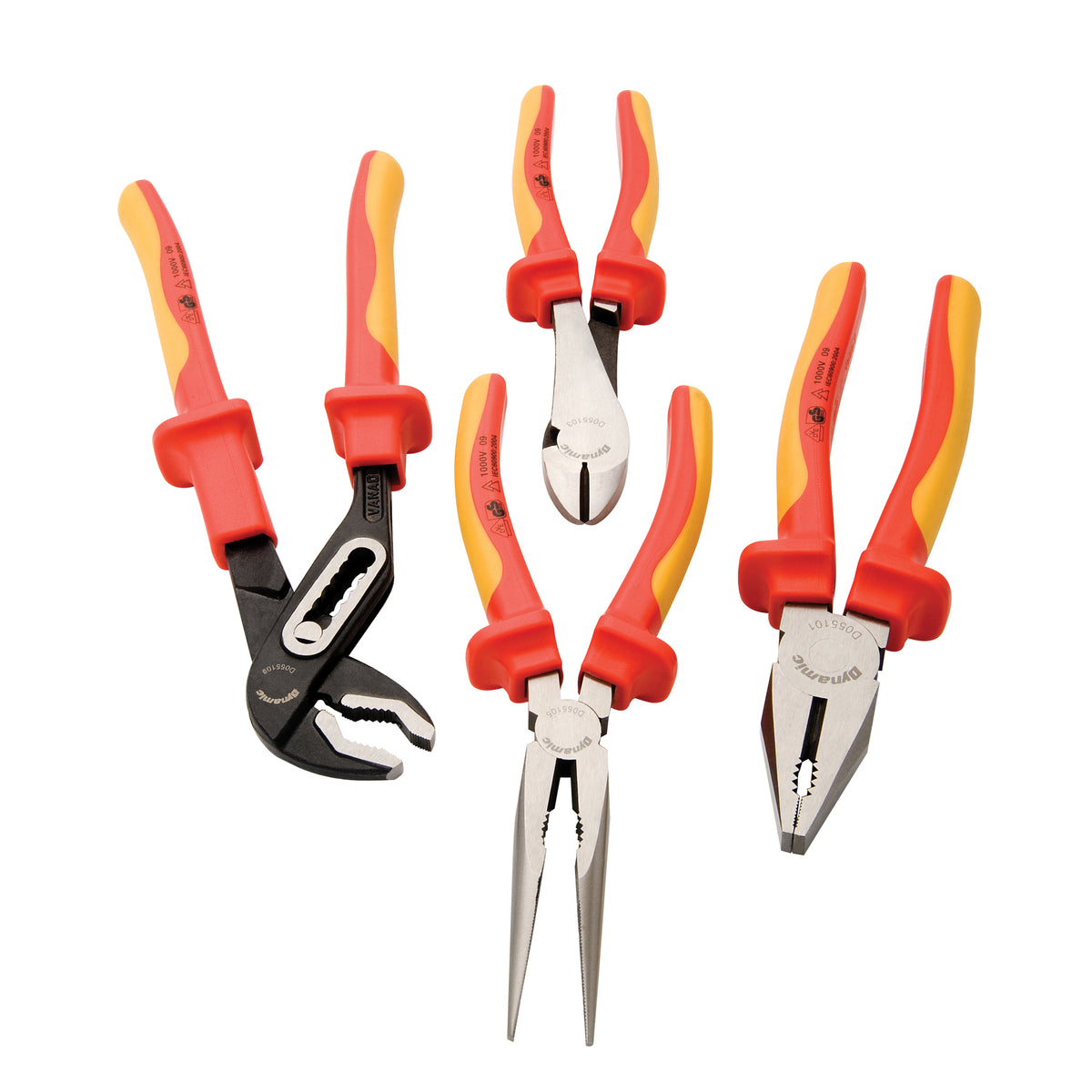 Plier Set with Insulated Handles - NJH853