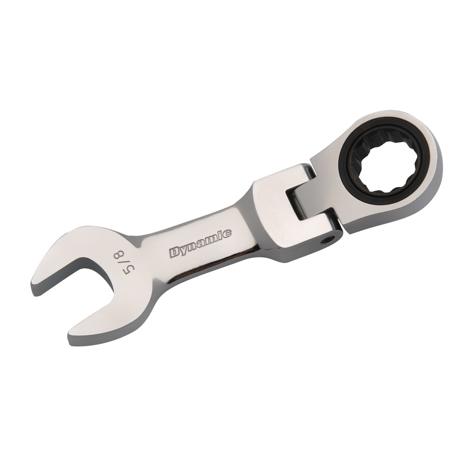 SAE Stubby Flex-Head Ratcheting Wrench - NJI100