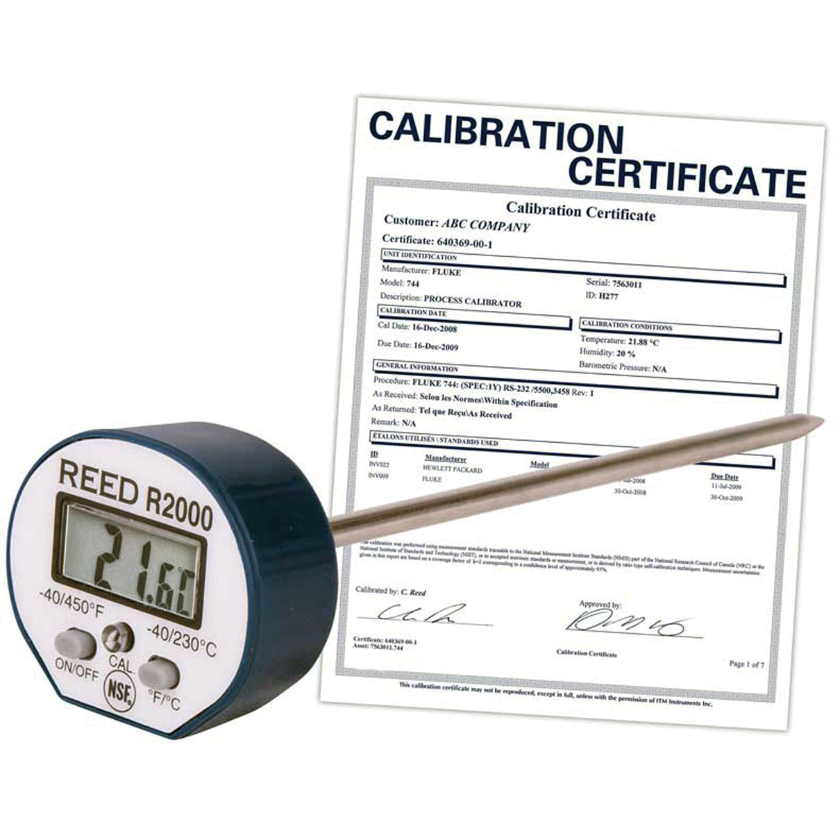 Thermometer with ISO Certificate - NJW125
