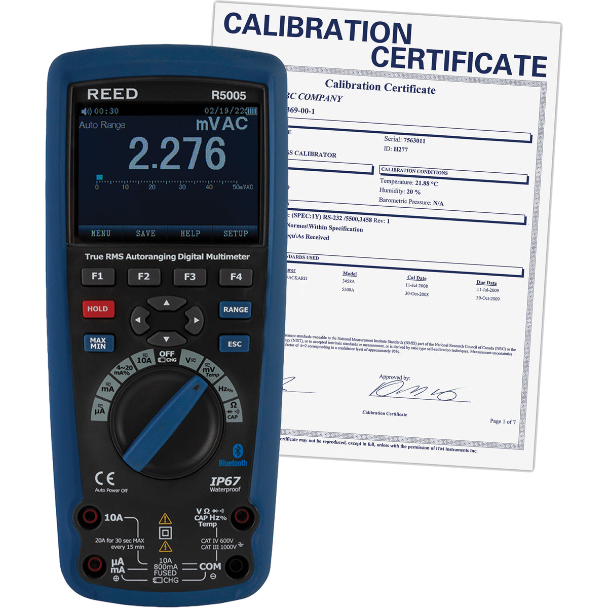 True RMS Industrial Multimeter with ISO Certificate - NJW159