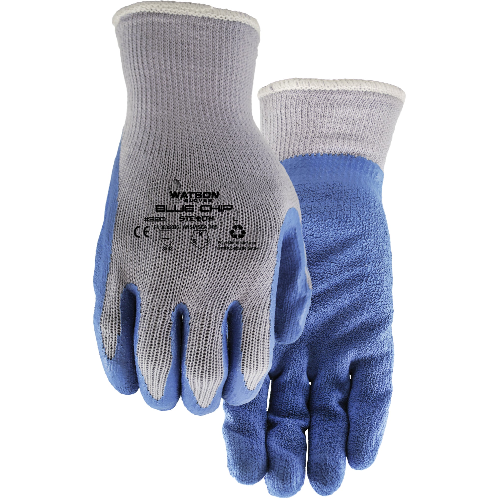 Stealth Blue Chip Coated Gloves - NJZ021