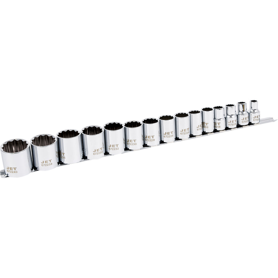 SS1215-12 12-Point SAE Socket Set - NKE384