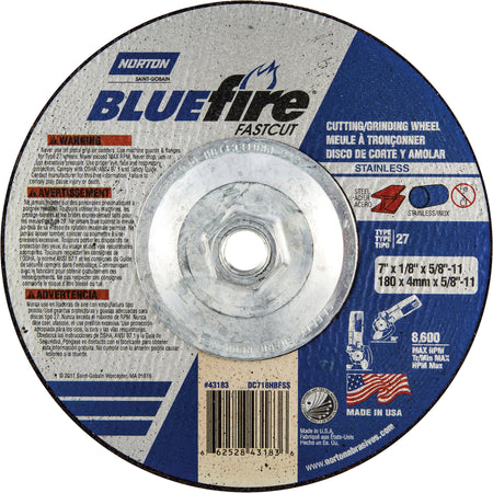 Bluefire® Fastcut™ Depressed Centre Wheel - NO002