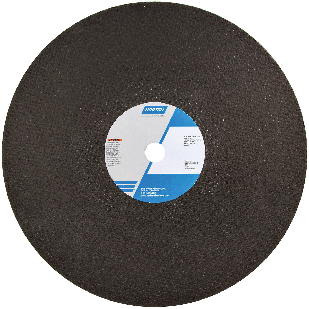 Reinforced Foundry Cut-Off Wheel - NR574