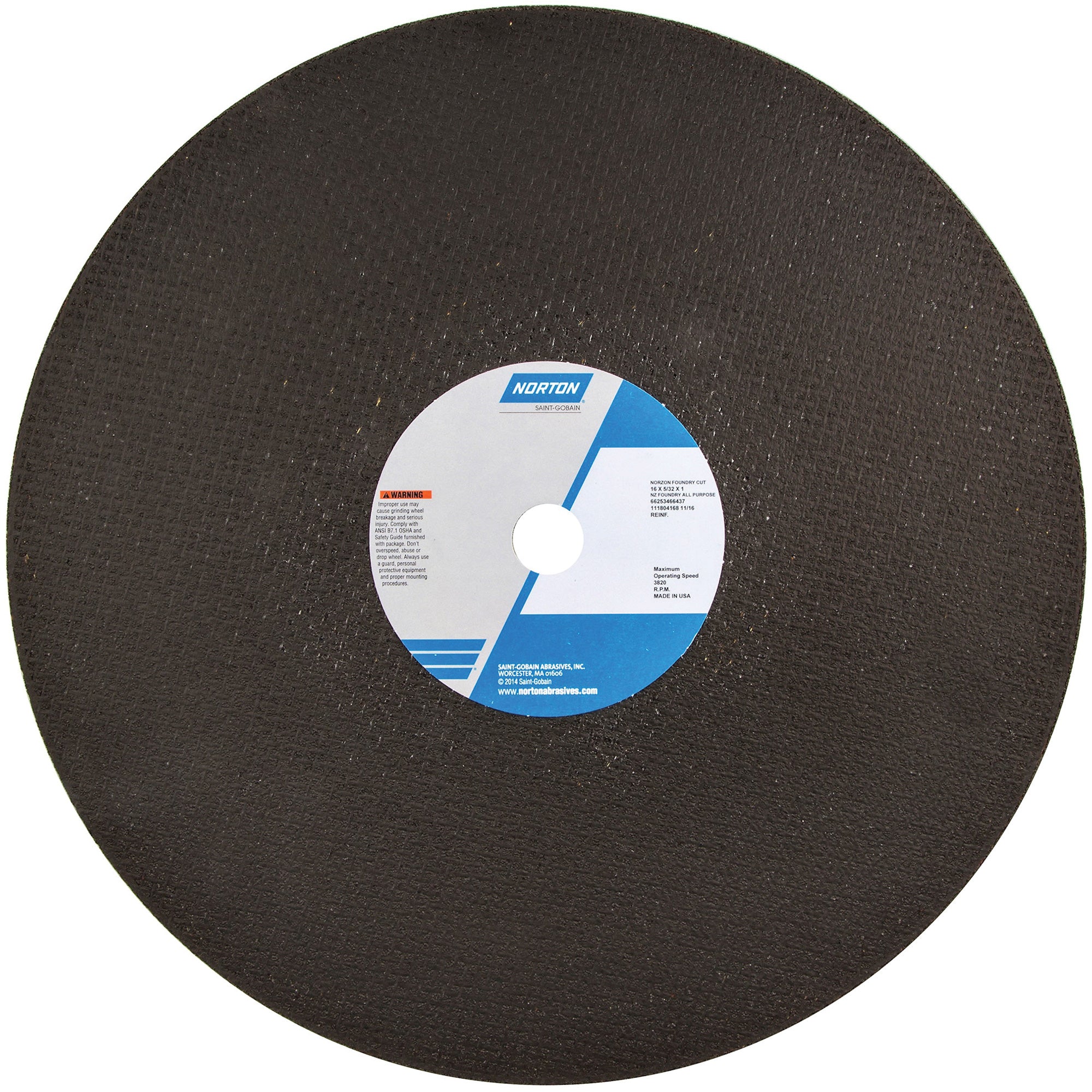 Reinforced Foundry Cut-Off Wheel - NR574