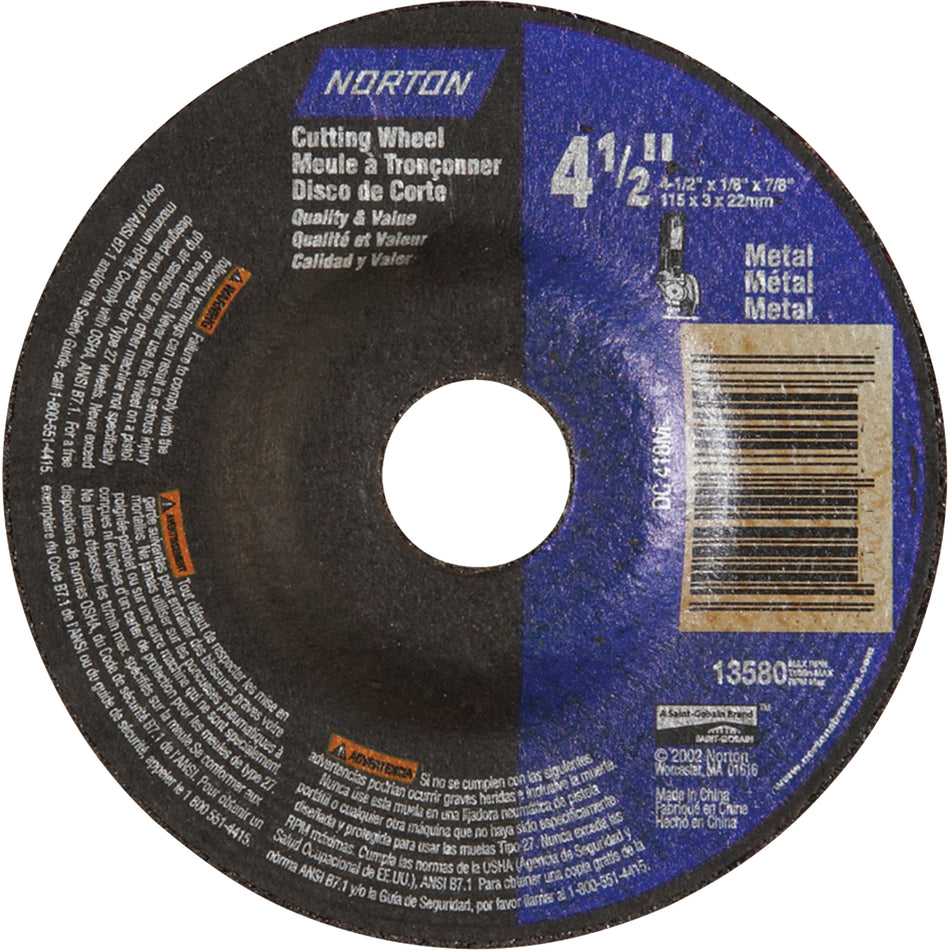 Depressed Centre Metal Grinding Wheels - NR881