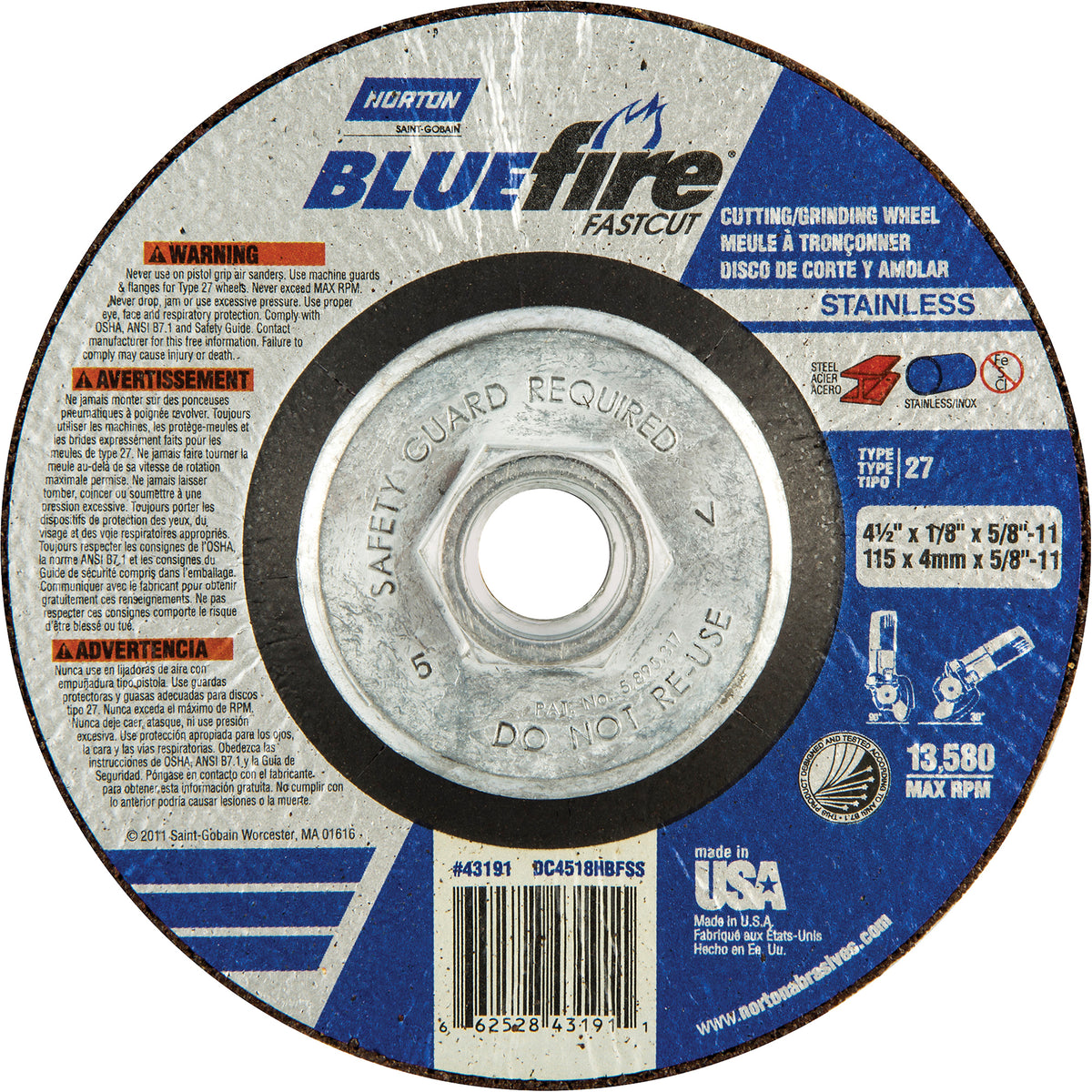 BlueFire® Grinding and Cutting Wheels - NR977