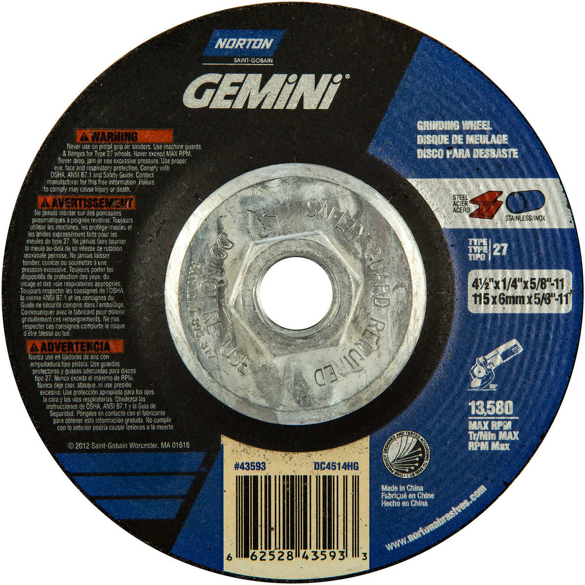 Gemini® Grinding Wheel - NS113
