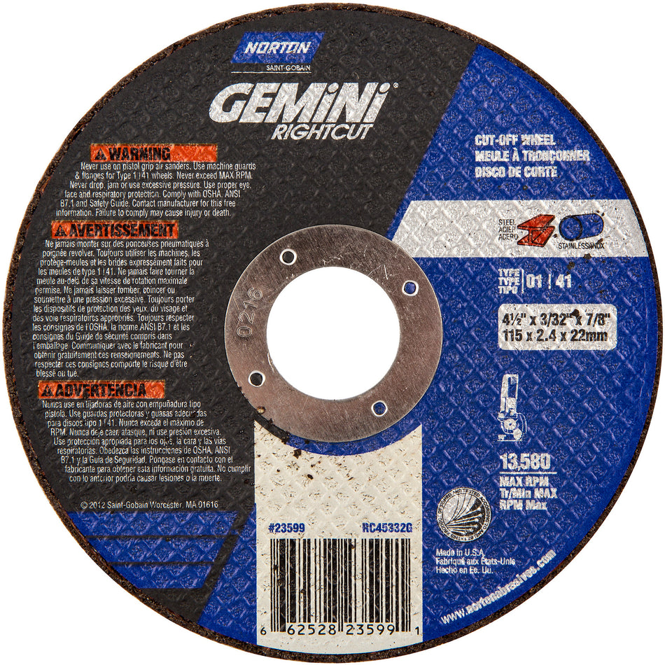 Cut-Off Wheels For Right Angle Grinder - NS207