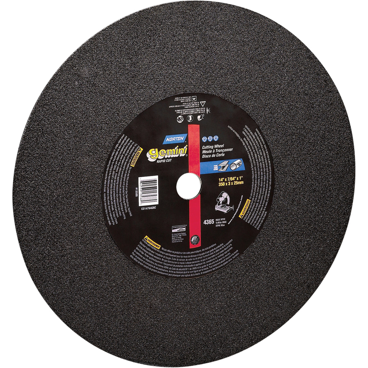 Chop Saw Reinforced Cut-Off Wheels - Gemini® - NS255