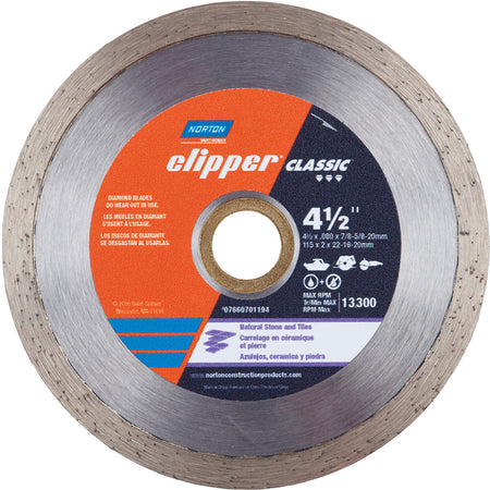 Diamond Saw Blade with Continuous Rim - NS316