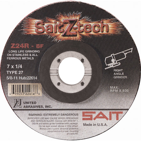 Sait Z-Tech™ Z24R High Performance Grinding Wheel - NS989