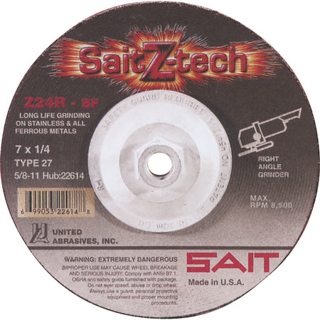 Sait Z-Tech™ Z24R Grinding Wheel - NT109
