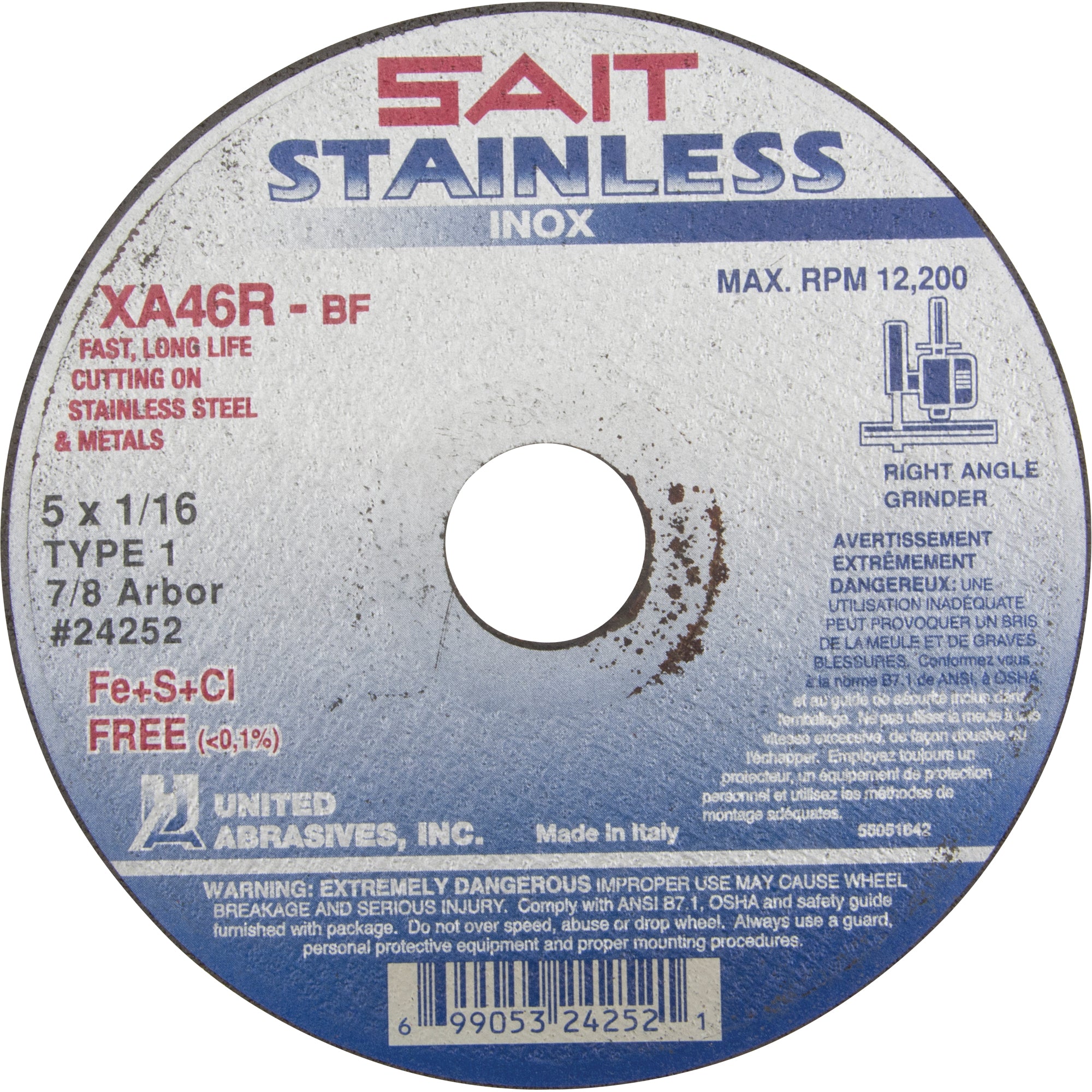 Cut-Off Wheel Contaminant-Free ZA46R - NT897
