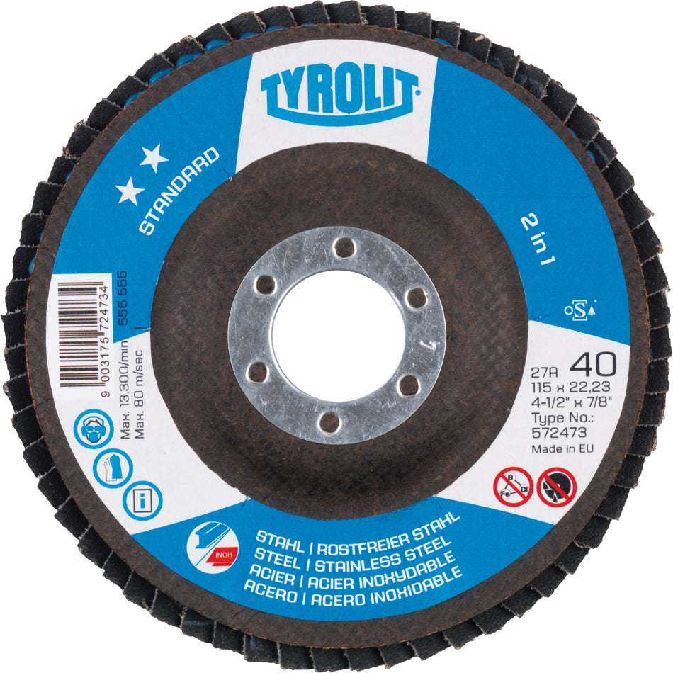Standard 2 In 1 Flap Disc Wheel - NU423