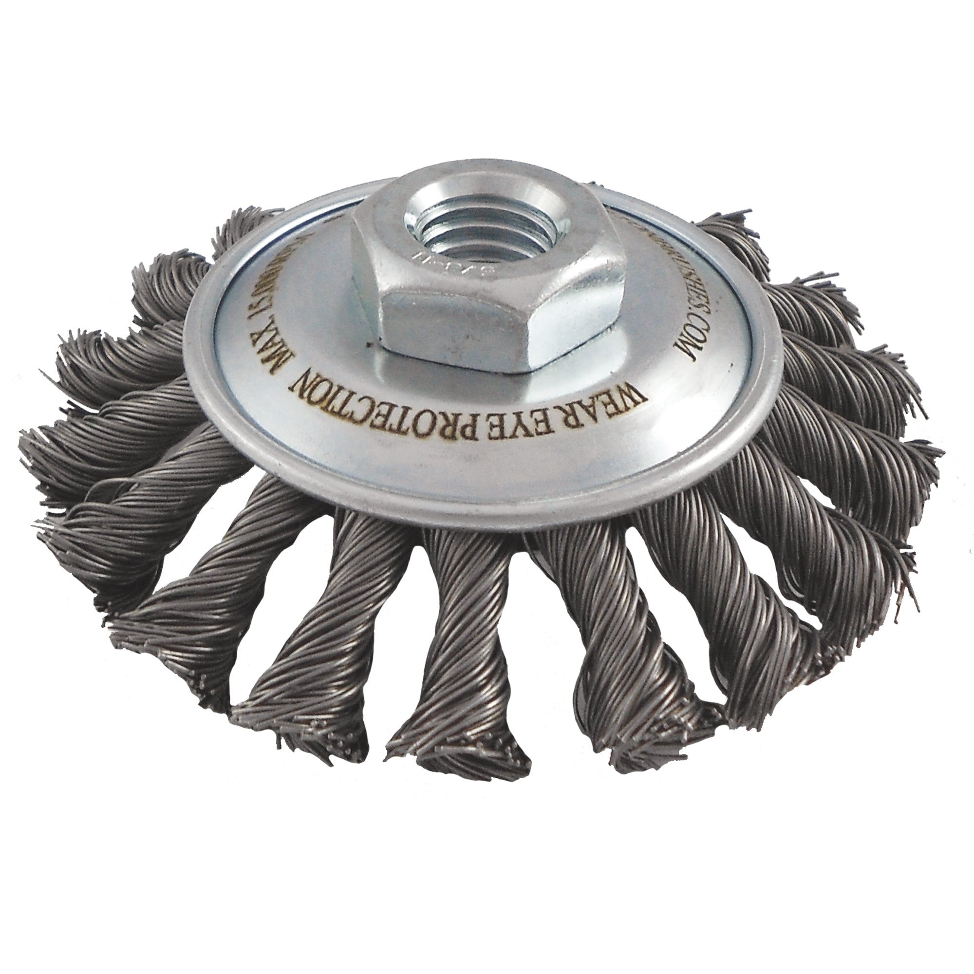 Knotted Wire Wheel Saucer Brushes - NU470