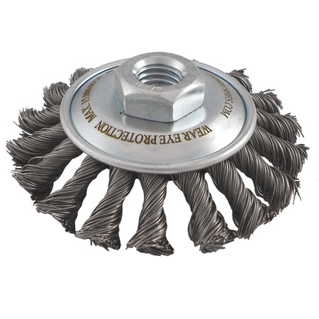 Knotted Wire Wheel Saucer Brushes - NU470