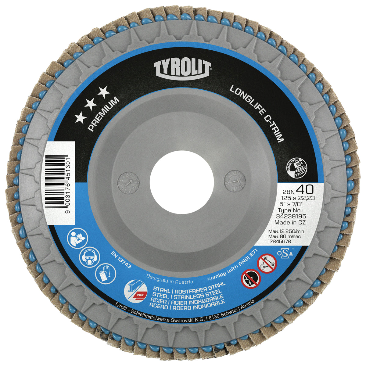 Heavy-Duty C-Trim Flap Disc - NV704