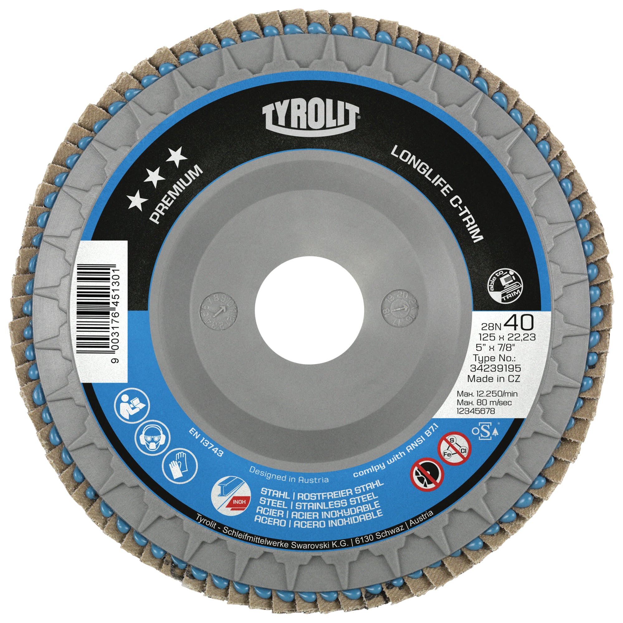Heavy-Duty C-Trim Flap Disc - NV704