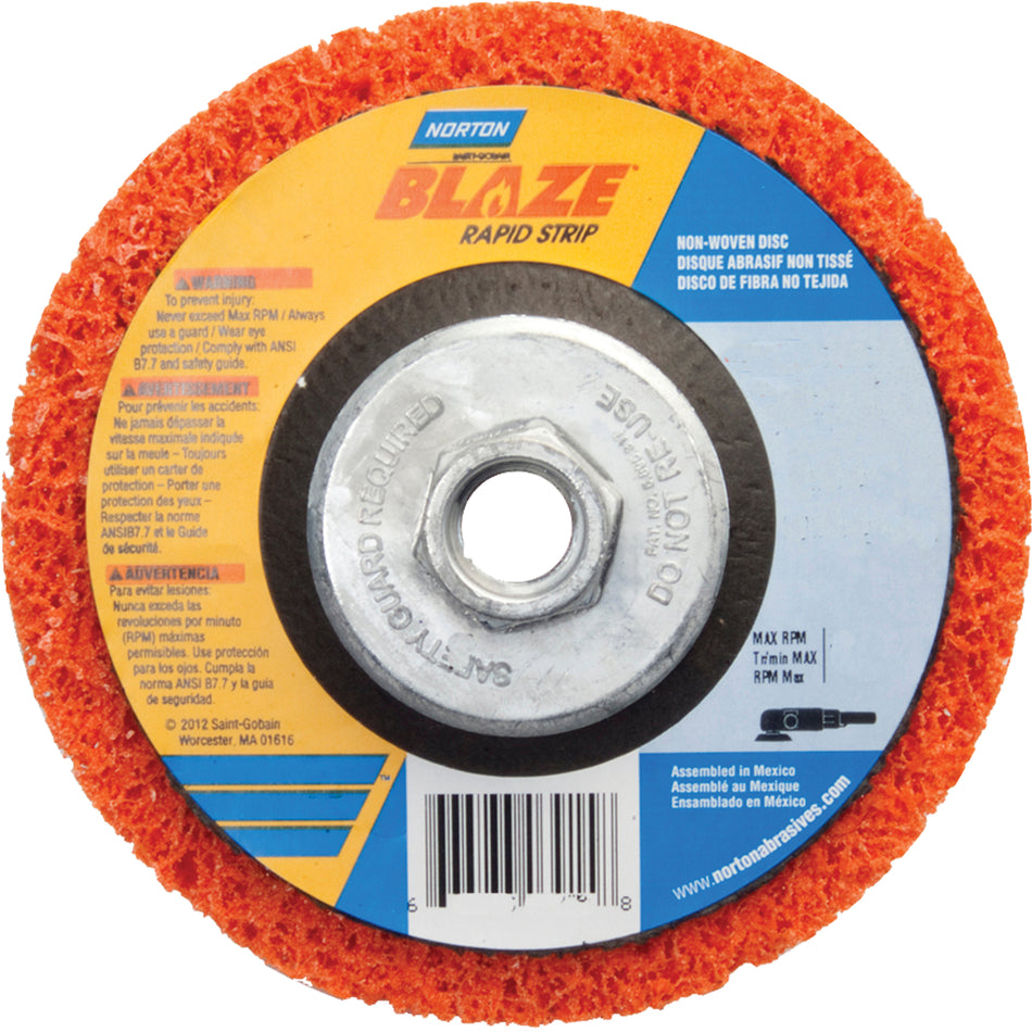 Blaze Rapid Strip Non-Woven Depressed Center Disc - 4-1/2" - NU912