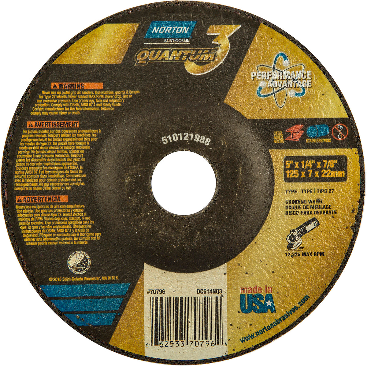 Quantum3 Grinding Wheel - NV267