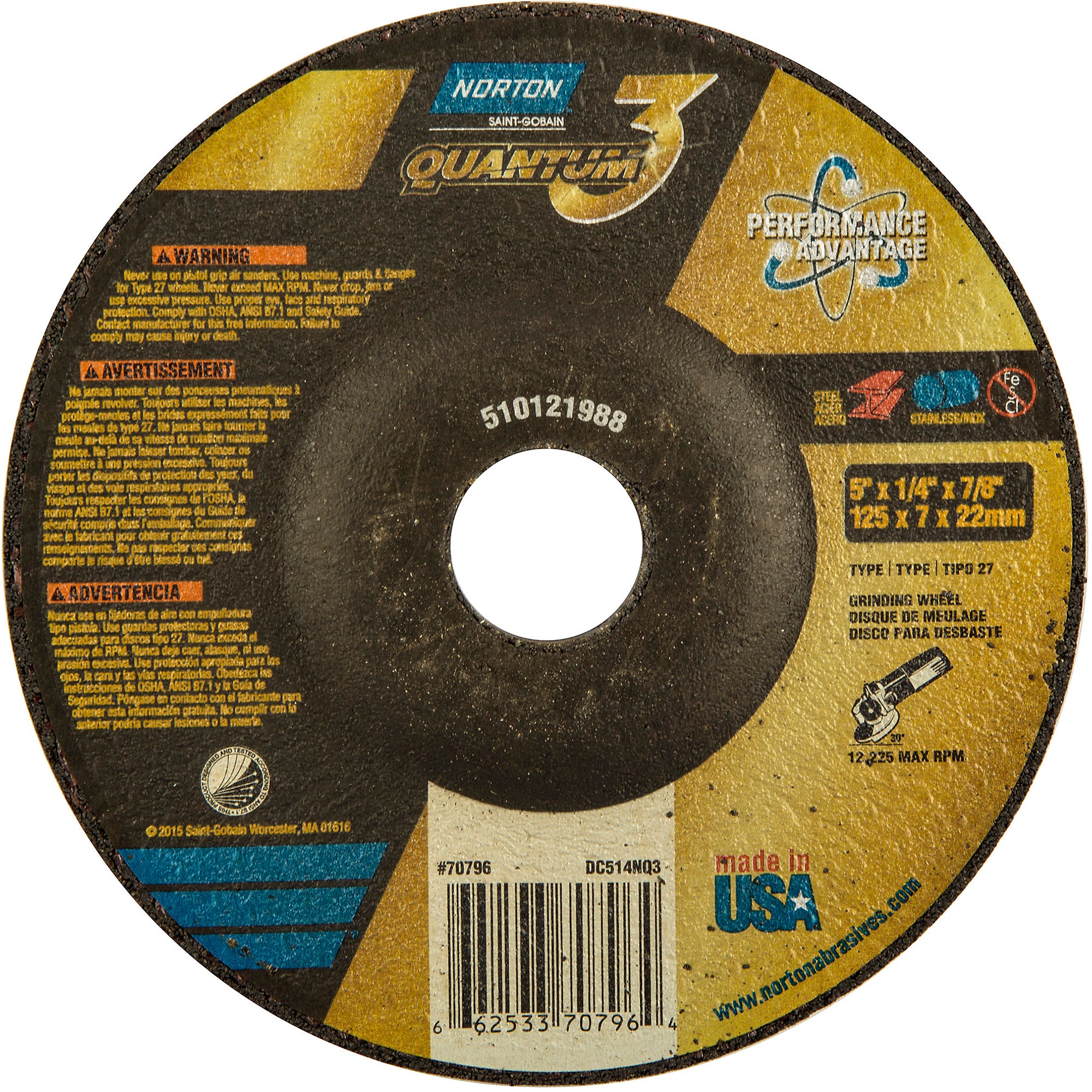 Quantum3 Grinding Wheel - NV267
