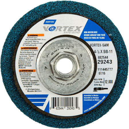 Vortex Rapid Blend™ Non-Woven Depressed Center Abrasive Disc - NV434