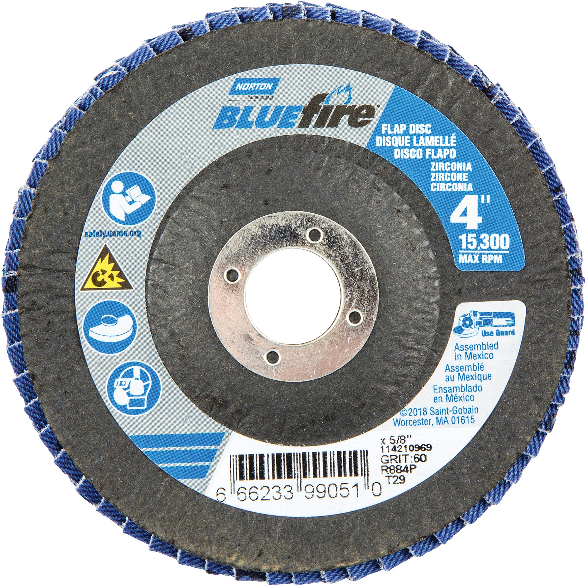 R884P BlueFire® Conical Flap Disc - NY212
