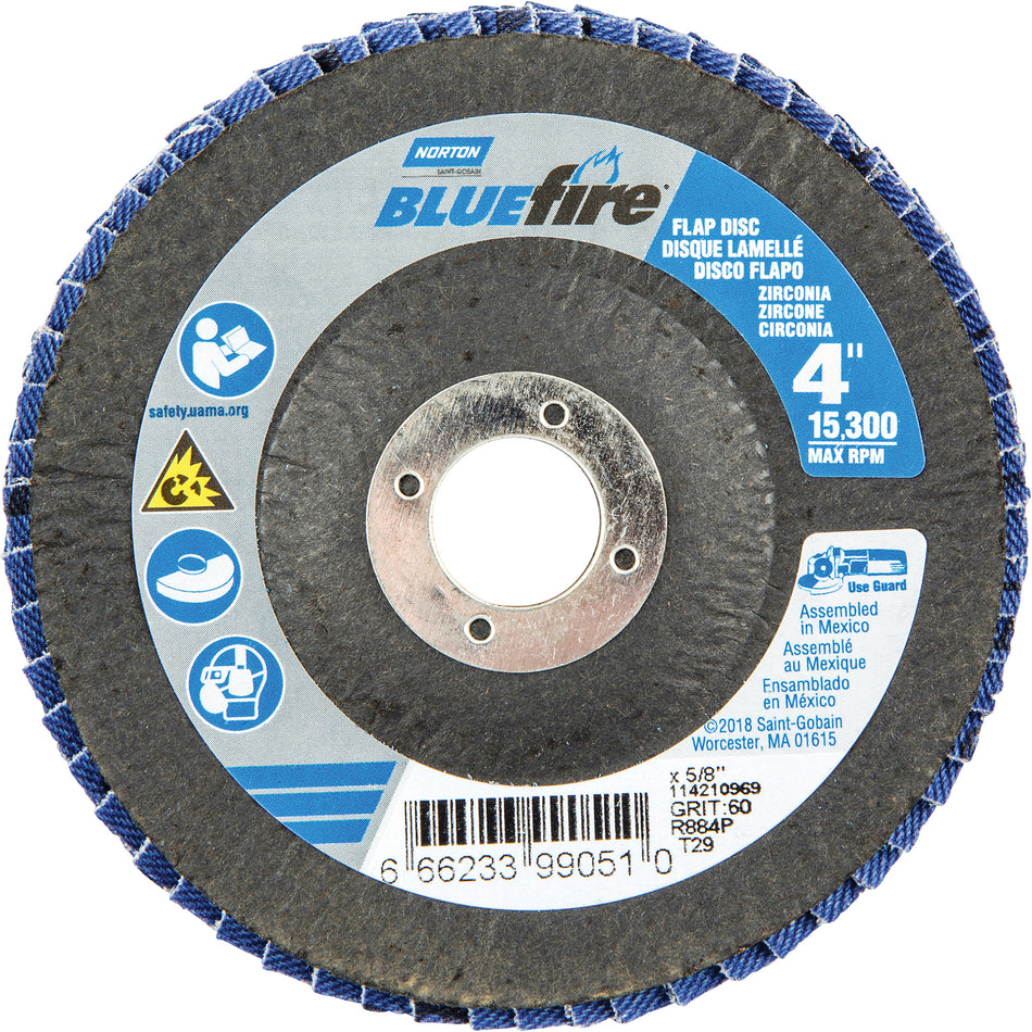 R884P BlueFire® Conical Flap Disc - NY212