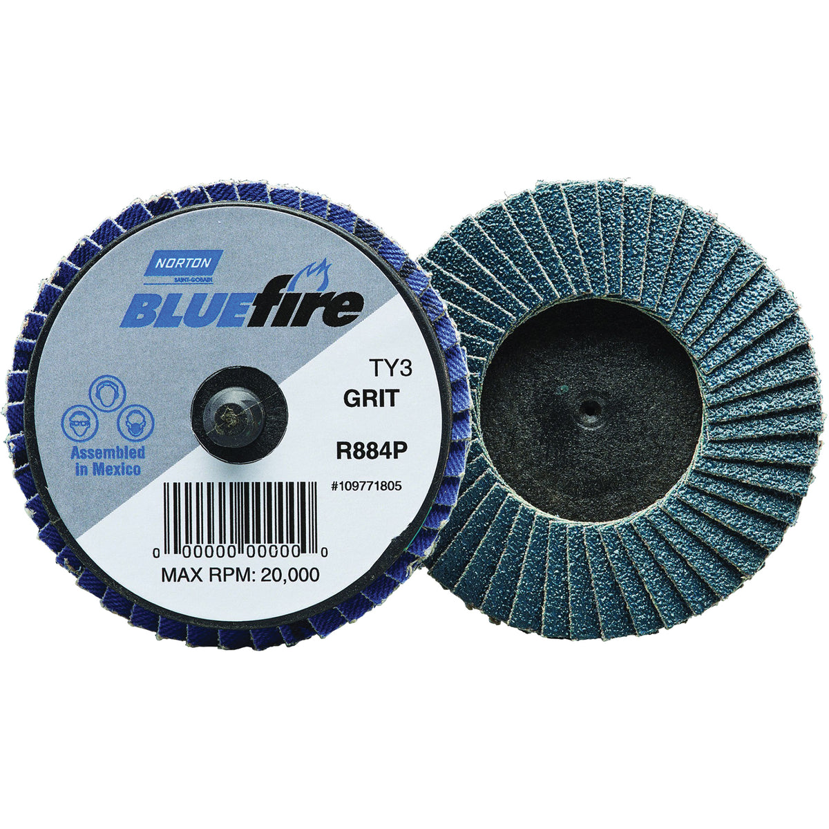 BlueFire® R884P Plastic Flat Mini Flap Disc - NY264