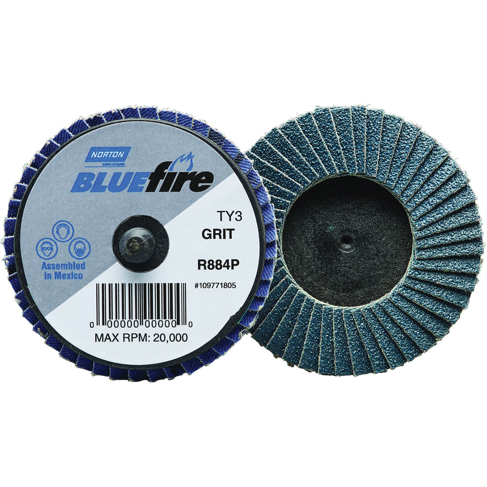 BlueFire® R884P Plastic Flat Mini Flap Disc - NY264
