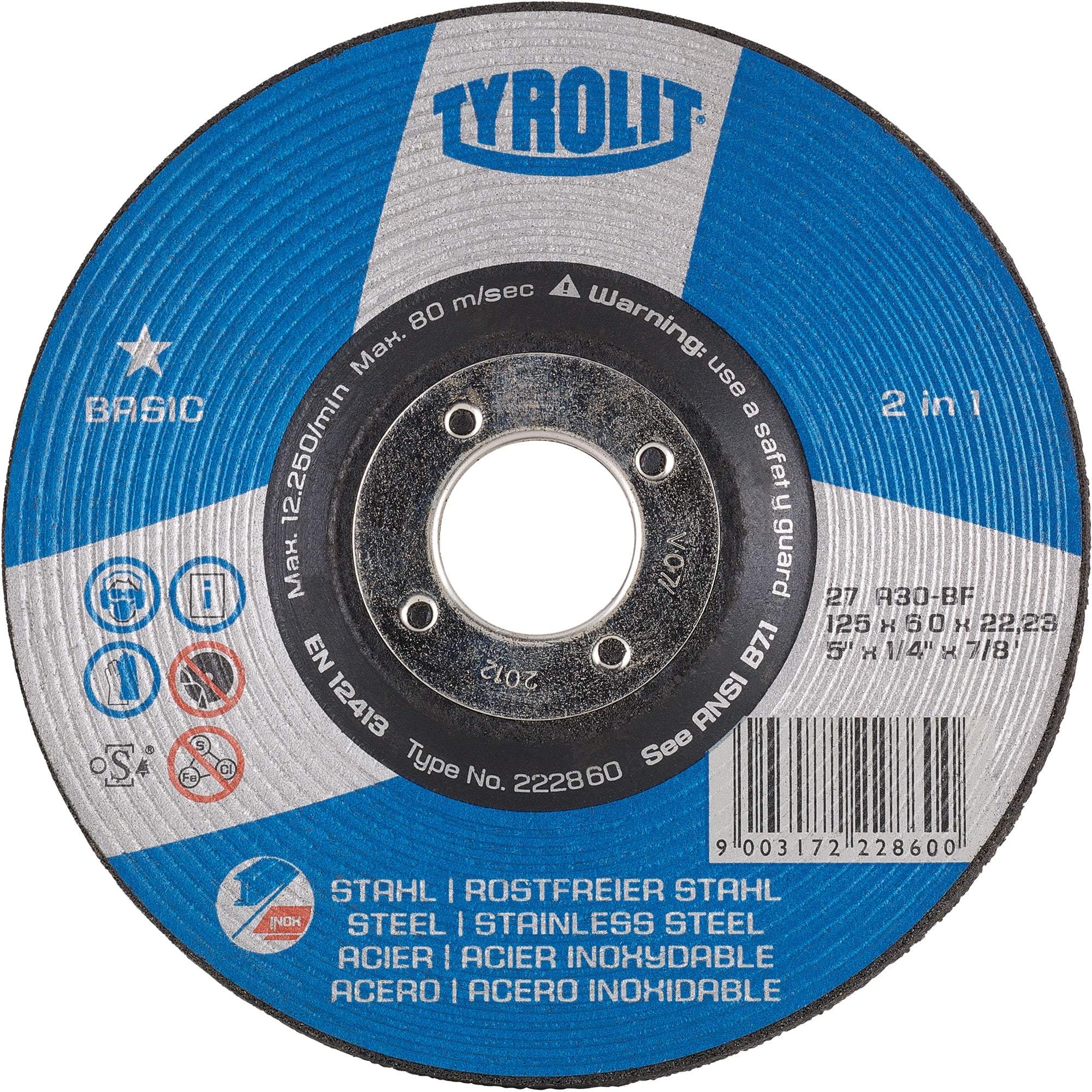Depressed Centre Grinding Wheel - NY267