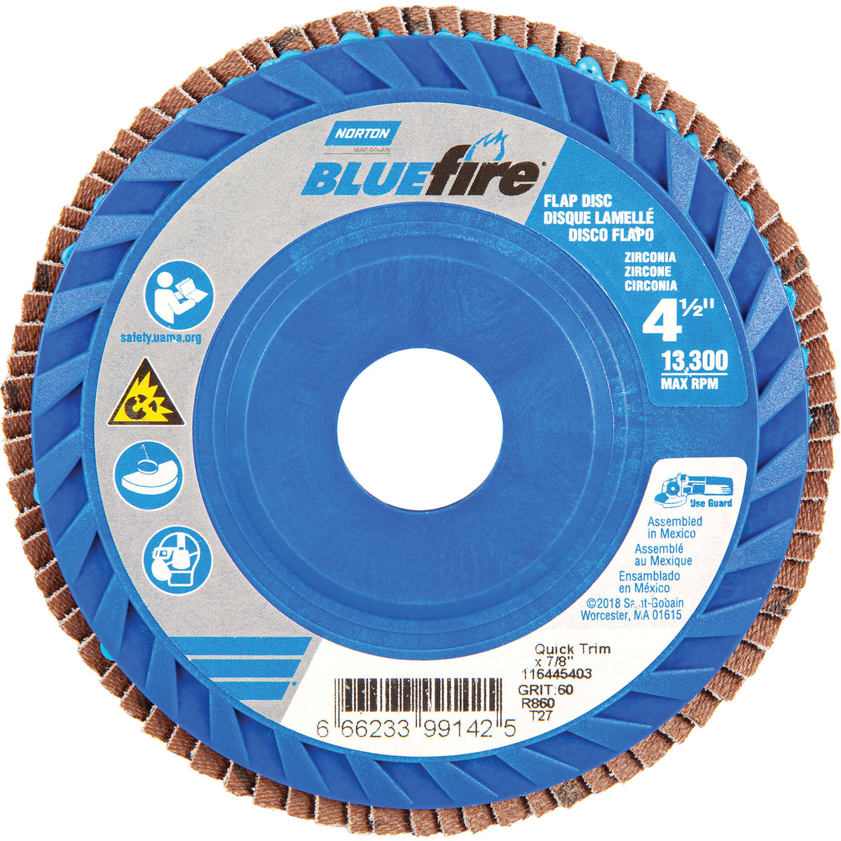 BlueFire® Medium Grade Flap Disc - NY453