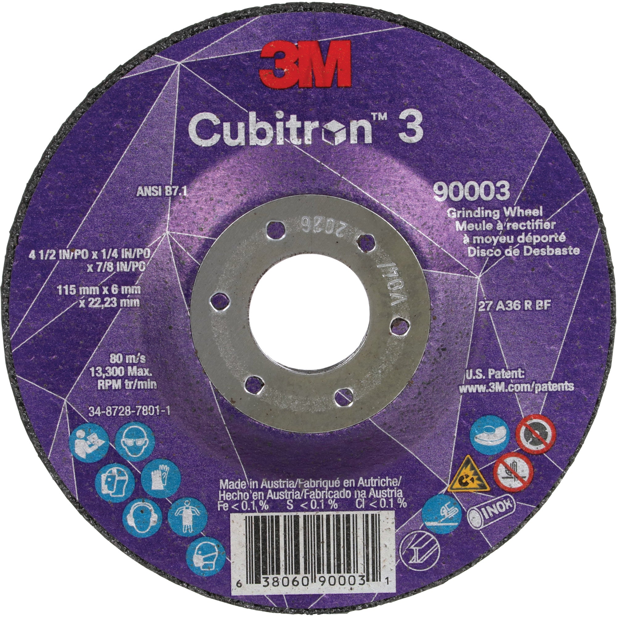 Cubitron™ 3 Depressed Centre Grinding Wheel - NY530