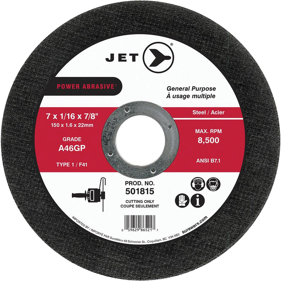 Power Abrasive A46GP Cut-Off Wheel - NY634