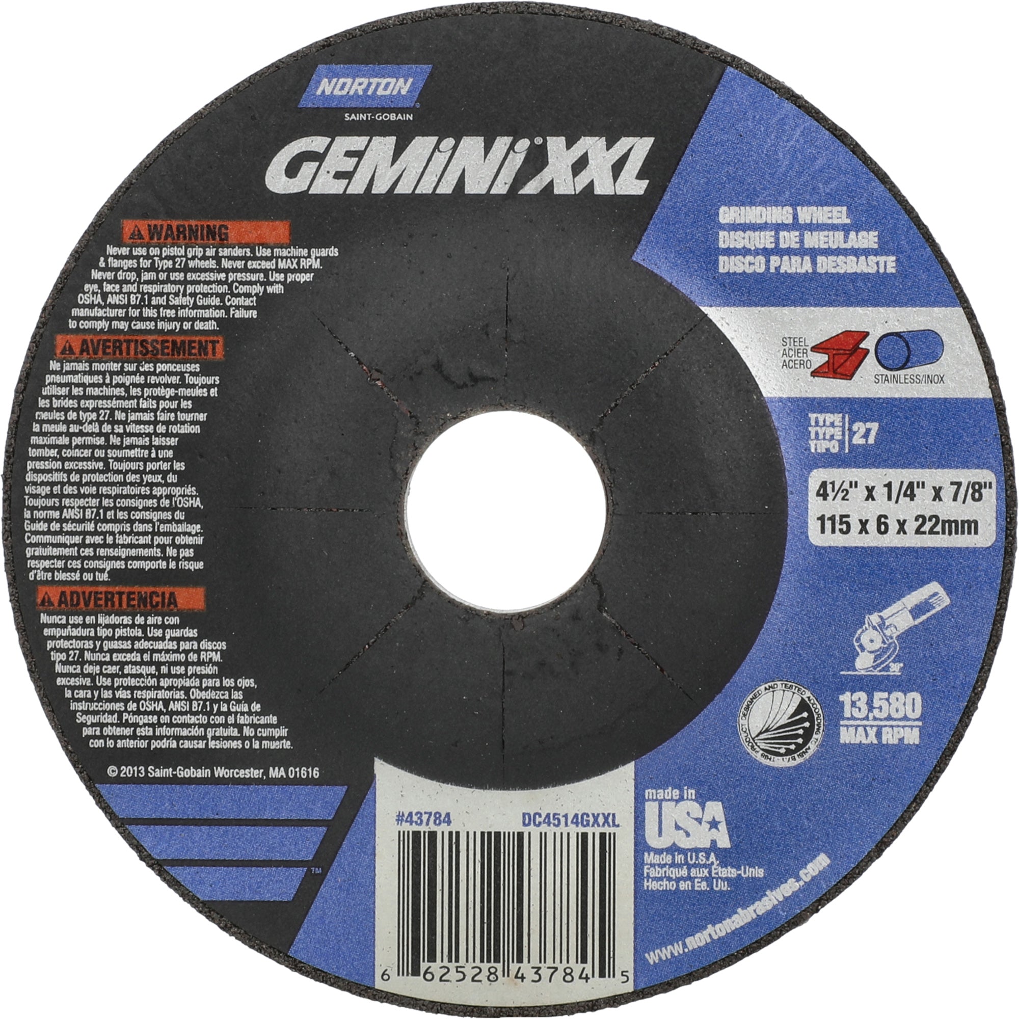 Gemini XXL Grinding Wheel - NY678